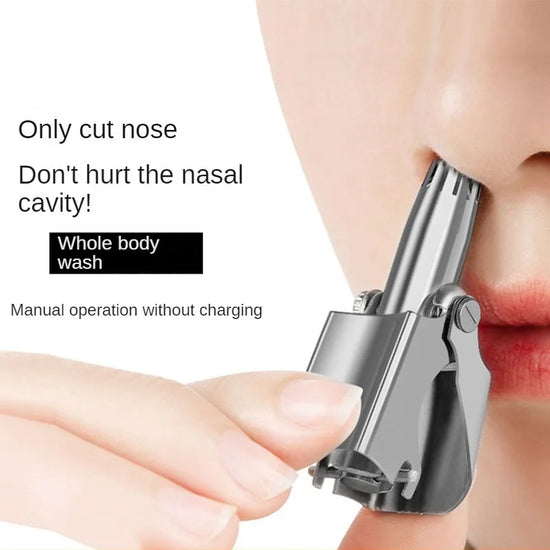 Washable Portable Ear Hair Trimmer Cleaning Without Rusting Painless Nose Hair Removal Men&